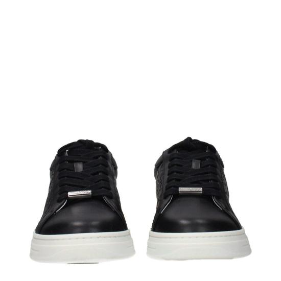  지미추 스니커즈 가죽 로우탑  블랙 - JIMMY CHOO