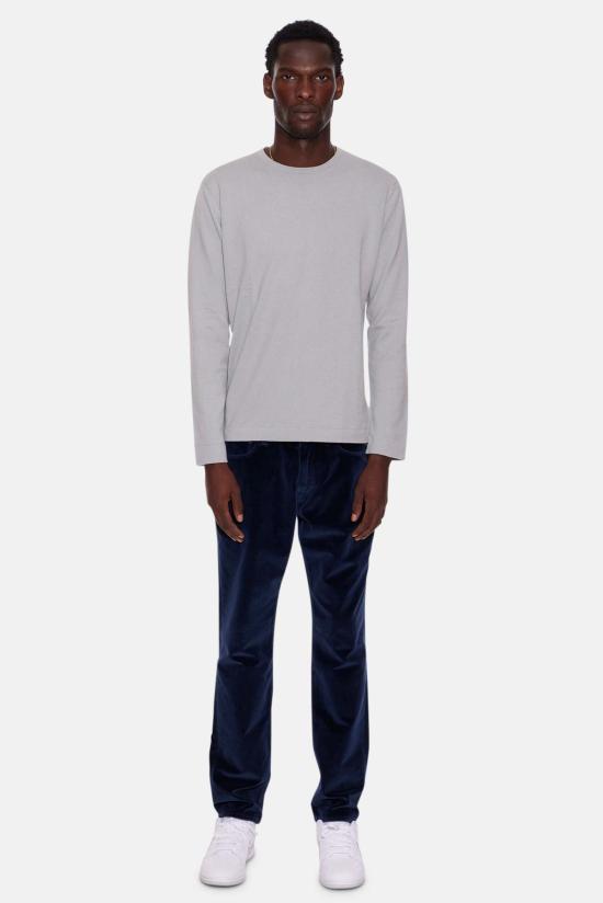  블루&크림 긴팔 티셔츠 블루앤크림 리드 경량 크루넥 유칼립투스 - BLUE&CREAM