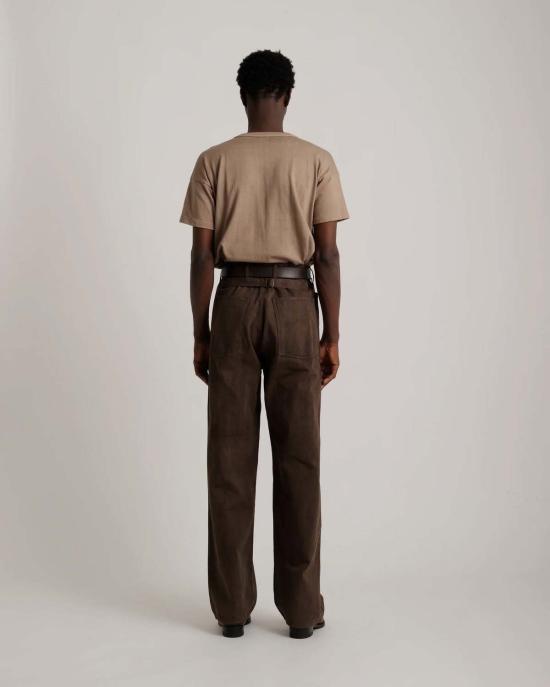  타이가 타카하시 스트레이트 팬츠 TTSS26220 BROWN - TAIGA TAKAHASHI