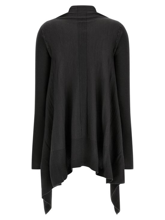  릭 오웬스 가디건 미디엄 랩  블랙 - RICK OWENS