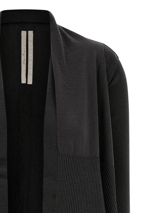  릭 오웬스 가디건 미디엄 랩  블랙 - RICK OWENS