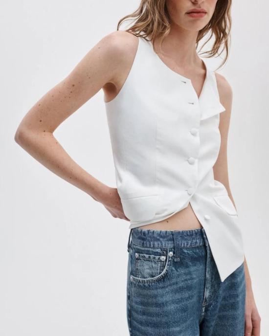  랙앤본 데님 팬츠 미라마 앤디 앵클 와이드 레그 팬츠 킴버 워시 - RAG & BONE