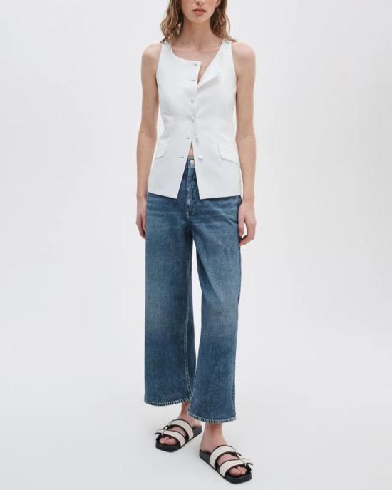  랙앤본 데님 팬츠 미라마 앤디 앵클 와이드 레그 팬츠 킴버 워시 - RAG & BONE
