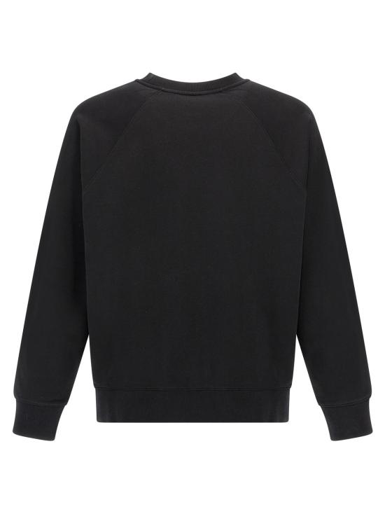  메종키츠네 긴팔 티셔츠 메종 키츠네 코튼 스웨트셔츠 블랙 - MAISON KITSUNE
