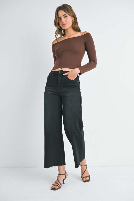  저스트 블랙 데님 스트레이트 팬츠 BP460J BLACK - JUST BLACK DENIM