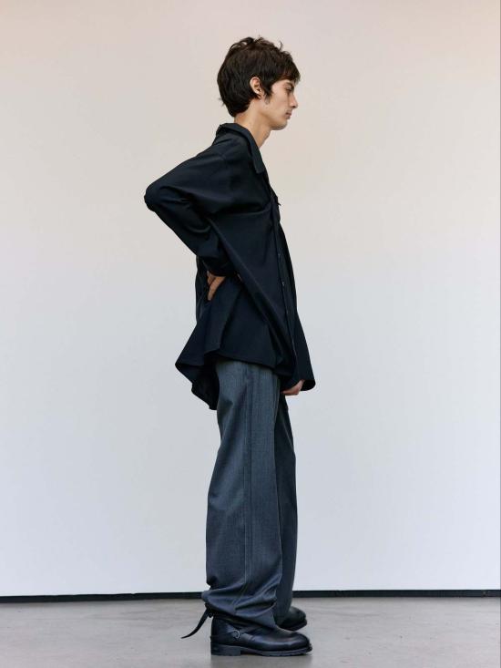  MM6 메종마르지엘라 자켓 Mm6 메종 마르지엘라 드레이프 백 패널 셔츠 재킷 - MM6 MAISON MARGIELA