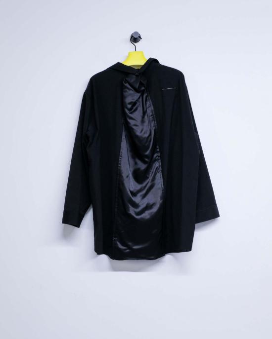  MM6 메종마르지엘라 자켓 Mm6 메종 마르지엘라 드레이프 백 패널 셔츠 재킷 - MM6 MAISON MARGIELA