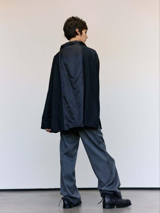  MM6 메종마르지엘라 자켓 Mm6 메종 마르지엘라 드레이프 백 패널 셔츠 재킷 - MM6 MAISON MARGIELA
