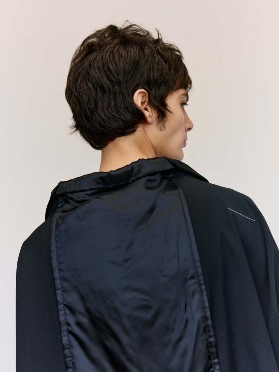  MM6 메종마르지엘라 자켓 Mm6 메종 마르지엘라 드레이프 백 패널 셔츠 재킷 - MM6 MAISON MARGIELA