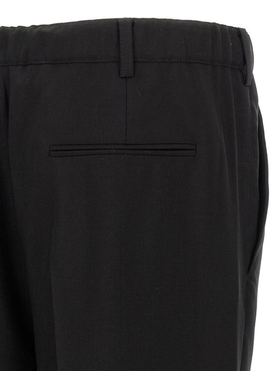  마르니 스트레이트 팬츠 버진 울 캐주얼 팬츠 블랙 - MARNI