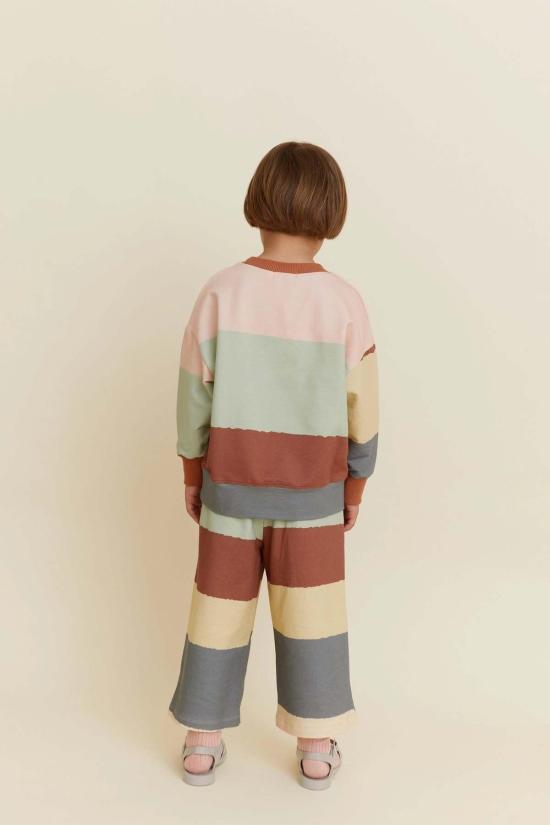  [키즈] OXOX Club 티셔츠 키즈 옥스옥스 클럽 와이드 스트라이프 스웨트셔츠 - OTHER BRANDS