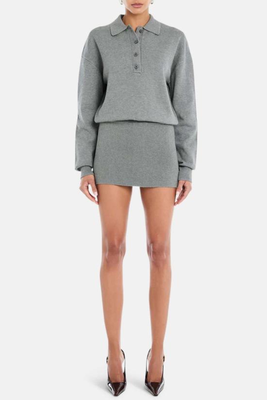  세로야 숏 원피스 S FW25 5083 17 GRAY - SER.O.YA