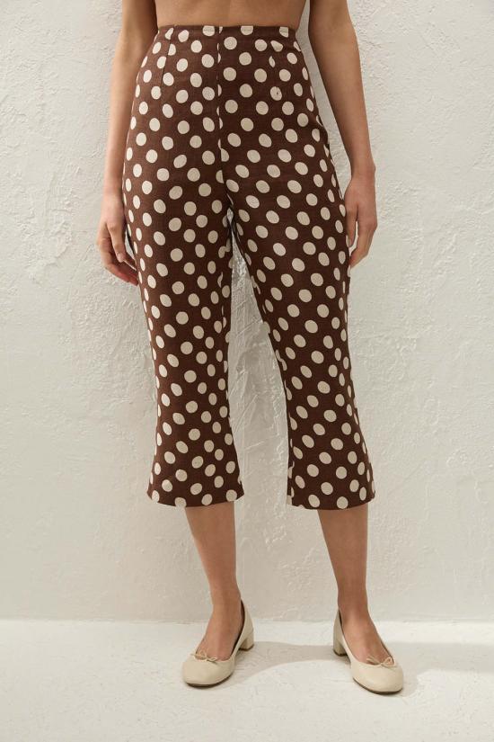  페이스풀더브랜드 크롭 팬츠 Faithfull 브랜드 Valeria Capri Pant Cioccolato Dot - FAITHFULL THE BRAND