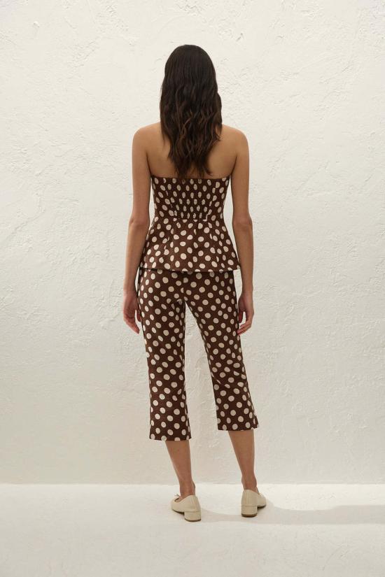 페이스풀더브랜드 크롭 팬츠 Faithfull 브랜드 Valeria Capri Pant Cioccolato Dot - FAITHFULL THE BRAND