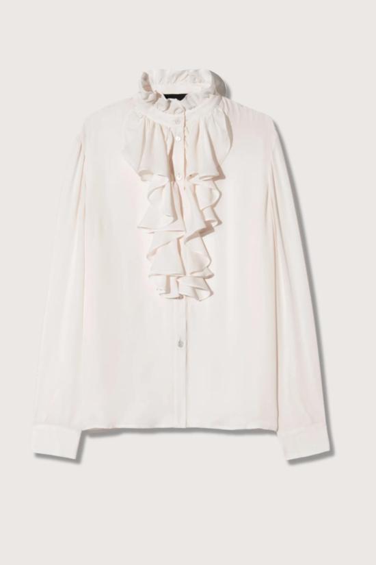  닐리로탄 블라우스 닐리 로탄 릴리 실크  아이보리