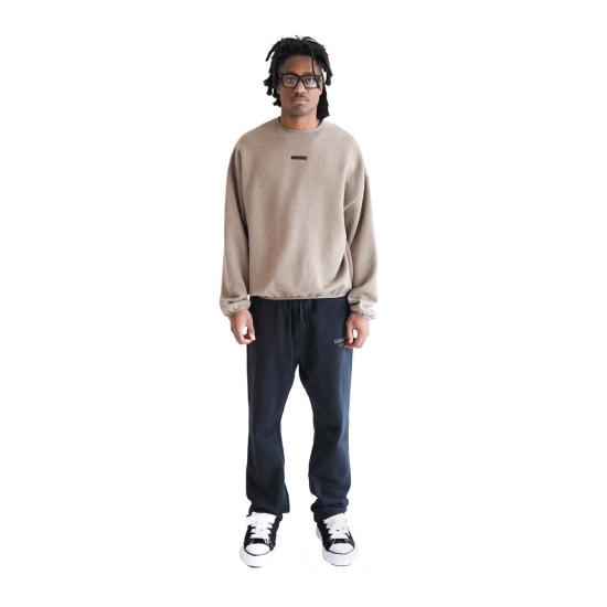  피어오브갓 긴팔 티셔츠 Fear Of God 모던 핏 플리스 크루넥 홈스테드 헤더