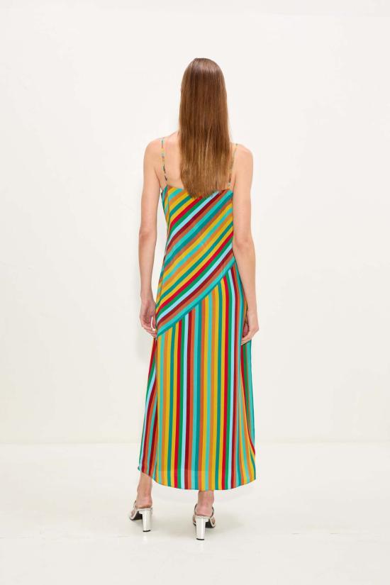  사이먼밀러 롱 원피스 W4670 3258 96680 VIBRANT MULTI STRIPE - SIMONMILLER