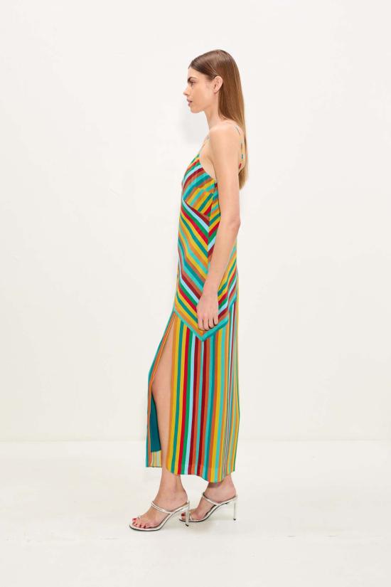  사이먼밀러 롱 원피스 W4670 3258 96680 VIBRANT MULTI STRIPE - SIMONMILLER