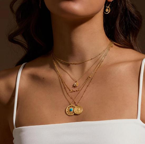  Satya Jewelry 목걸이/팬던트 사티아 주얼리 네이처 인튜이션 터쿼이즈 만달라 목걸이 - OTHER BRANDS