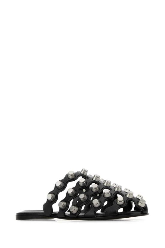  알렉산더 왕 뮬/슬리퍼 렉사 가죽 슬리퍼 블랙 - ALEXANDER WANG