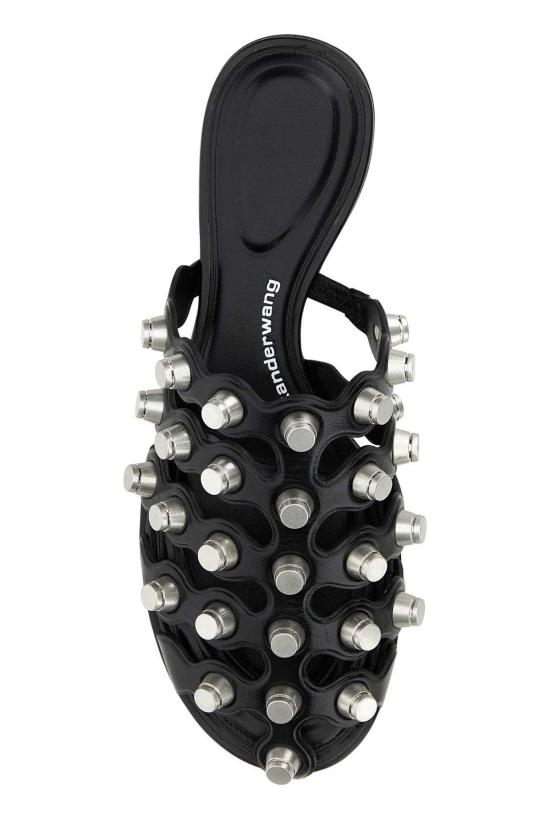  알렉산더 왕 뮬/슬리퍼 렉사 가죽 슬리퍼 블랙 - ALEXANDER WANG