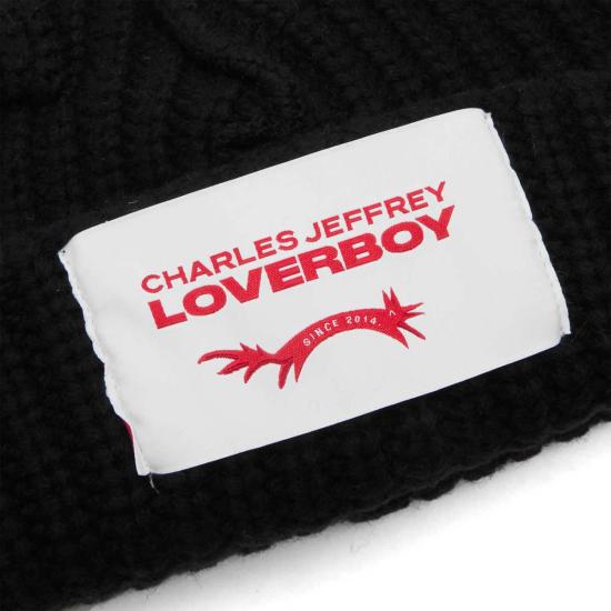  찰스 제프리 러버보이 비니 청키 이어스 비니 블랙 - CHARLES JEFFREY LOVERBOY