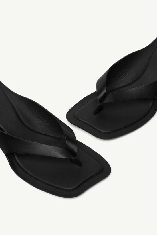  MM6 메종마르지엘라 뮬/슬리퍼 Mm6 메종 마르지엘라 아나토믹 레더 플립플롭 뮬 - MM6 MAISON MARGIELA