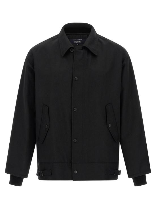  꼼데가르송 자켓 Comme Des Garçons 블랙 폴리에스테르 전장 재킷