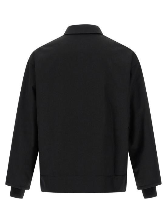  꼼데가르송 자켓 Comme Des Garçons 블랙 폴리에스테르 전장 재킷 - COMME DES GARCONS