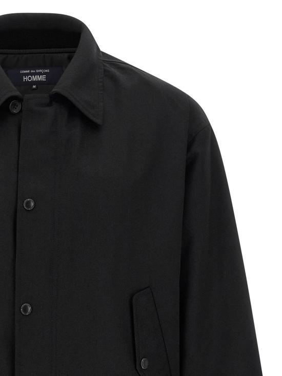  꼼데가르송 자켓 Comme Des Garçons 블랙 폴리에스테르 전장 재킷 - COMME DES GARCONS