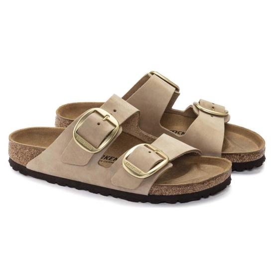  버켄스탁 샌들 애리조나 빅 버클 누벅 가죽 레귤러 - BIRKENSTOCK