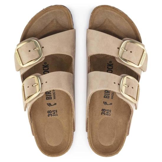  버켄스탁 샌들 애리조나 빅 버클 누벅 가죽 레귤러 - BIRKENSTOCK
