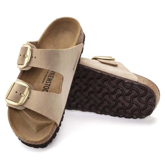  버켄스탁 샌들 애리조나 빅 버클 누벅 가죽 레귤러 - BIRKENSTOCK