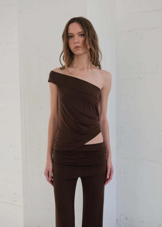  길 스트레이트 팬츠 G40035 A BROWN - GEEL