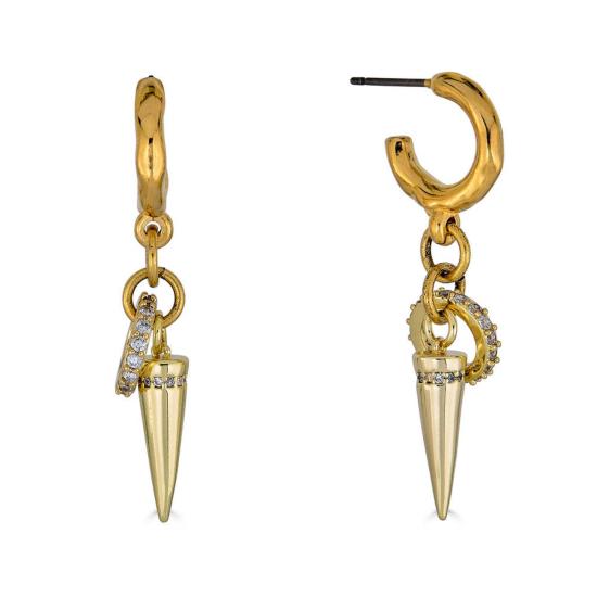  로니 폴 주얼리 이어링 스파이크 후프  골드 - LONI PAUL JEWELRY