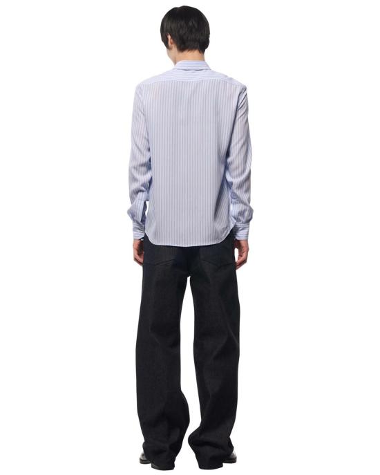  오마르 아프리디 긴팔 셔츠 OA SS26 SHR 101 02 BLUE - OMAR AFRIDI