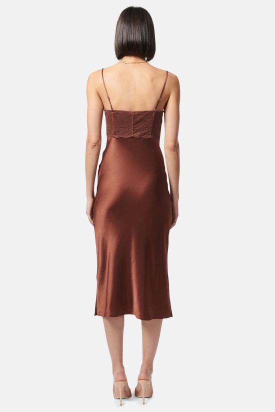  카미 뉴욕 미디 원피스 카미 NYC 라라 드레스 커피 - CAMI NYC