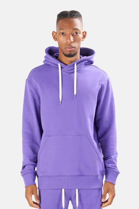  블루&크림 후드 티셔츠 FW21WV BC24T PURPLE