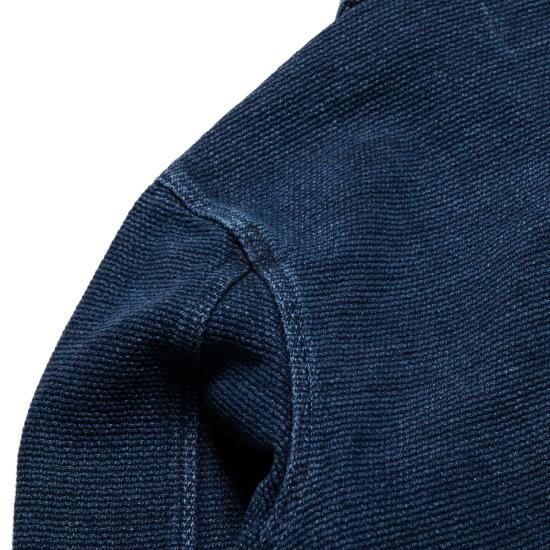  프리노트 클로스 데님 자켓 미드웨이 사시코 싱글 린스드 롱 슬리브 셔츠 - FREENOTE CLOTH
