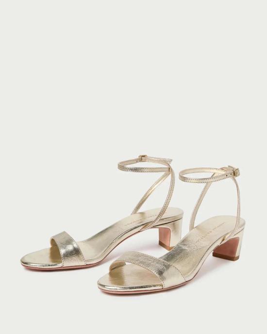  로플러랜달 샌들 로플러 랜달 앨리스 가죽  골드 - LOEFFLER RANDALL