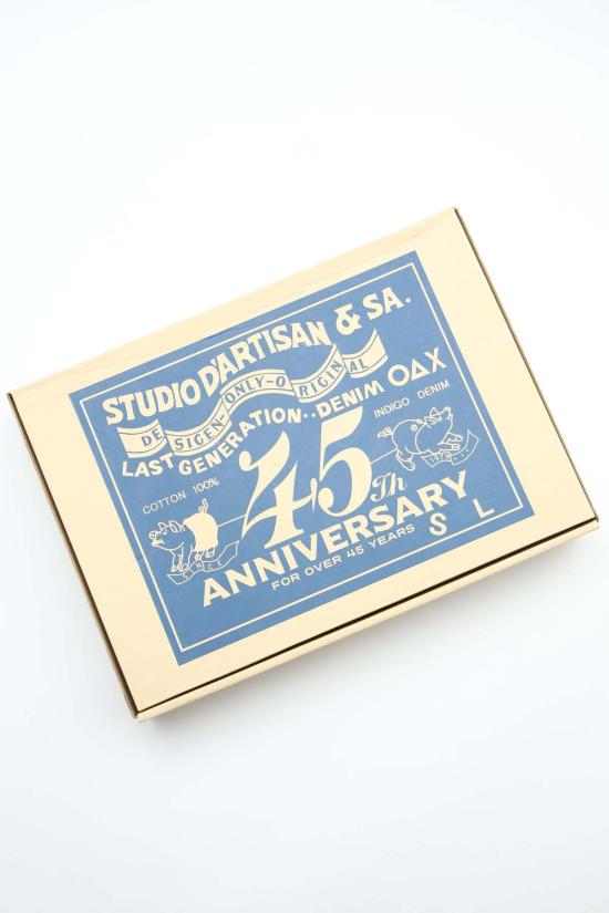  스튜디오 다치산 데님 팬츠 스튜디오 다르티장 쓰리 셀비지 45주년 기념 원워시 진 인디고 - STUDIO D'ARTISAN