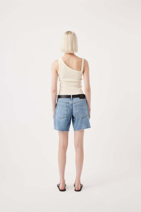  아웃랜드 데님 데님 숏팬츠 키라 로우 버뮤다 쇼츠 헤리티지 - OUTLAND DENIM