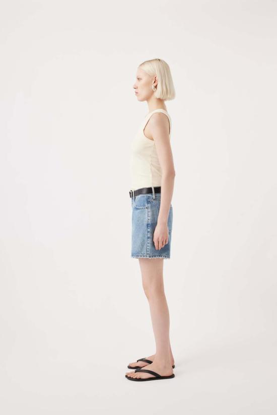  아웃랜드 데님 데님 숏팬츠 키라 로우 버뮤다 쇼츠 헤리티지 - OUTLAND DENIM
