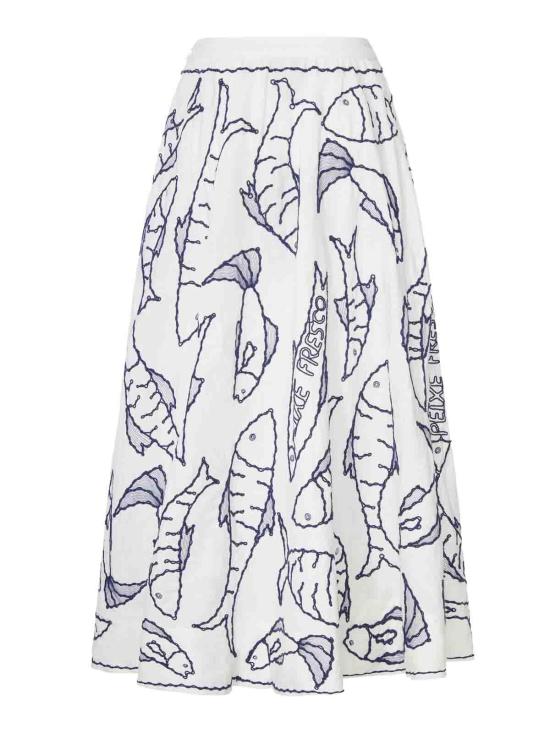 26FW 팜 리오 롱 스커트 356450L0025 White - FARM RIO