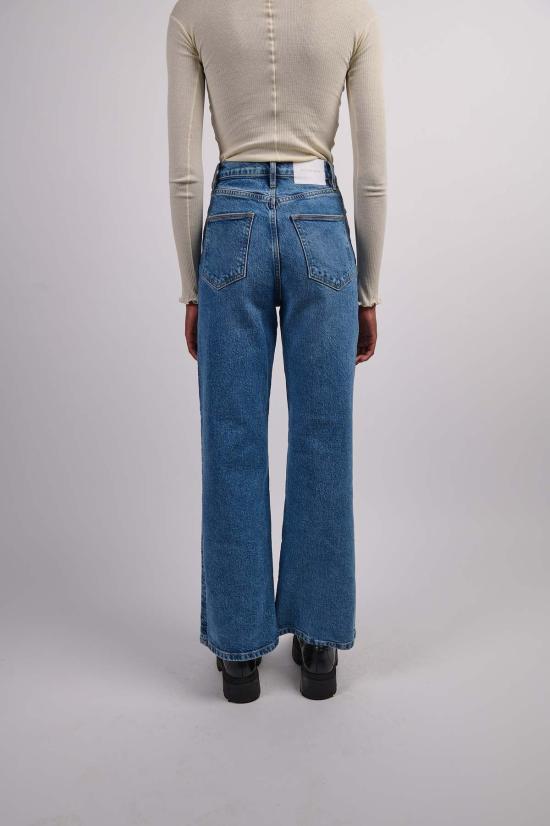  아웃랜드 데님 데님 팬츠 엘리 하이 와이드 레그 진 데스티니 - OUTLAND DENIM