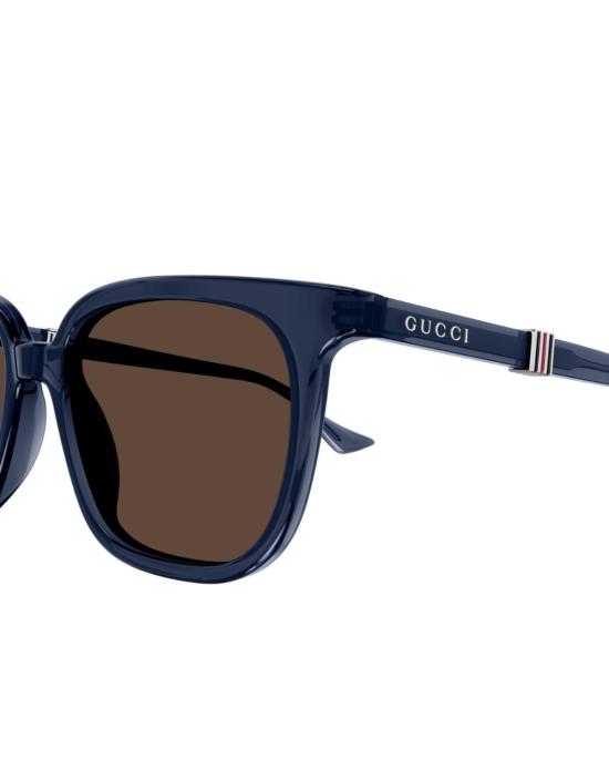  구찌 선글라스 오버사이즈 스퀘어 선글라스 블루/브라운 - GUCCI