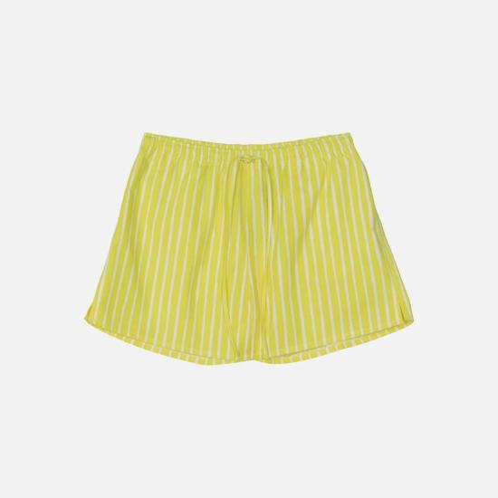  마리메꼬 숏팬츠 Marimekko 키오스키 반바지 옐로우 스트라이프 - MARIMEKKO