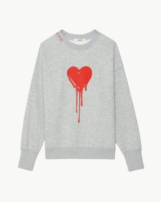  자딕앤볼테르 스웨터 Zadig & Voltaire 오스카 스웨트셔츠 Gris Chine Clai