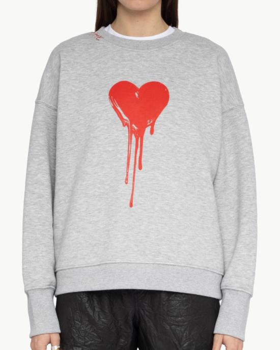  자딕앤볼테르 스웨터 Zadig & Voltaire 오스카 스웨트셔츠 Gris Chine Clai - ZADIG & VOLTAIRE