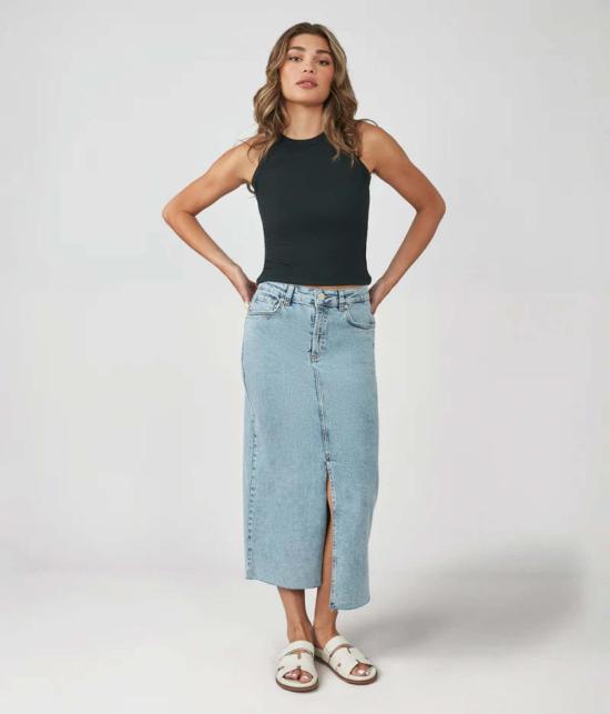  Lola Denim 데님 스커트 롤라 데님 할스톤 - OTHER BRANDS